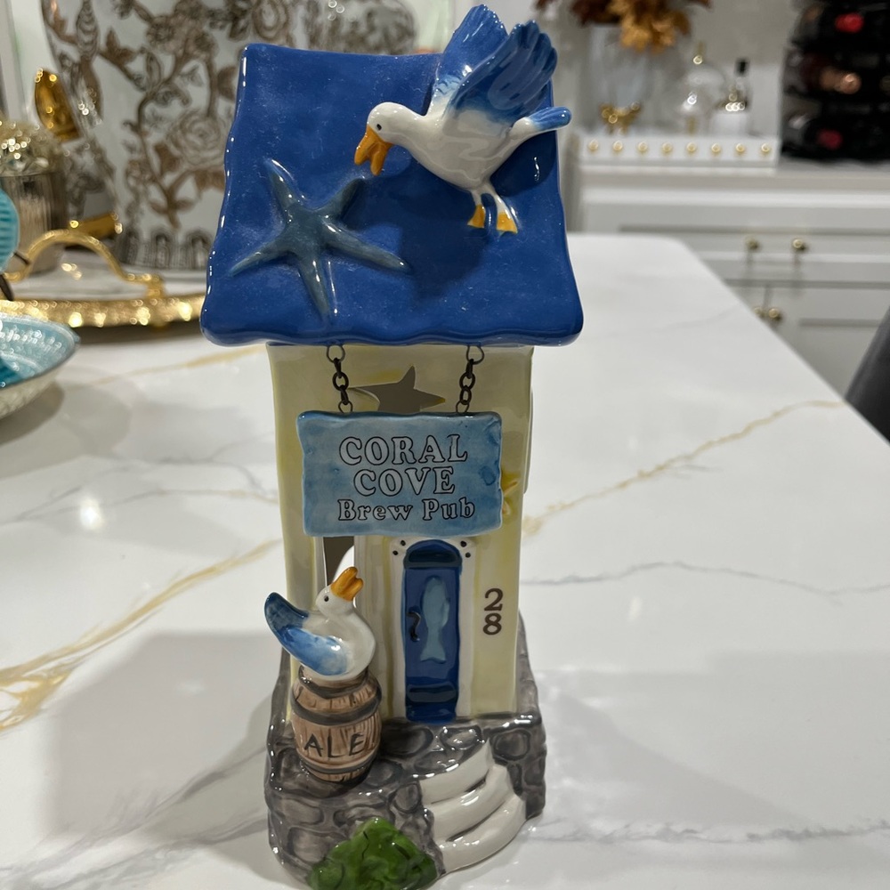 Coral Cove Brew Pub Ceramic Figurine